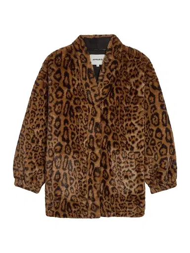 Apparis Women's Jane Leopard Coatigan - Leopard | Thumbnail 1 Apparis Women's Jane Leopard Coatigan - Leopard | Thumbnail 1