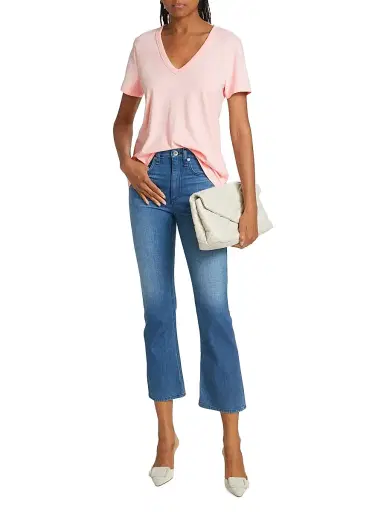 rag & bone Women's Nina High-Rise Stretch Flare Ankle Jeans - Poppy | Thumbnail 2 rag & bone Women's Nina High-Rise Stretch Flare Ankle Jeans - Poppy | Thumbnail 2