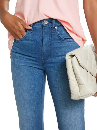 rag & bone Women's Nina High-Rise Stretch Flare Ankle Jeans - Poppy | Thumbnail 6 rag & bone Women's Nina High-Rise Stretch Flare Ankle Jeans - Poppy | Thumbnail 6