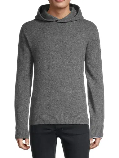 Greyson Men's Koko Wool & Cashmere Hoodie - Dark Grey | Thumbnail 3 Greyson Men's Koko Wool & Cashmere Hoodie - Dark Grey | Thumbnail 3