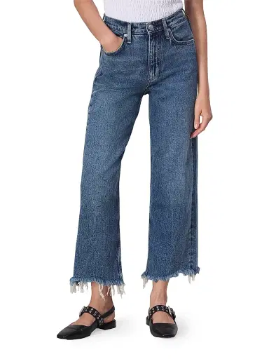 rag & bone Women's Andi Denim Crop Wide-Leg Jeans - Walton | Thumbnail 1 rag & bone Women's Andi Denim Crop Wide-Leg Jeans - Walton | Thumbnail 1