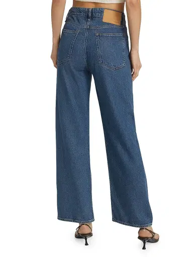 rag & bone Women's Logan Mid-Rise Featherweight Wide-Leg Jeans - Lily | Thumbnail 5 rag & bone Women's Logan Mid-Rise Featherweight Wide-Leg Jeans - Lily | Thumbnail 5