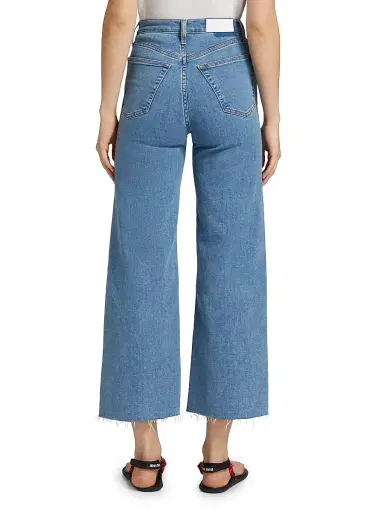 Re/done Women's High-Rise Wide-Leg Crop Jeans - Runyon | Thumbnail 5 Re/done Women's High-Rise Wide-Leg Crop Jeans - Runyon | Thumbnail 5
