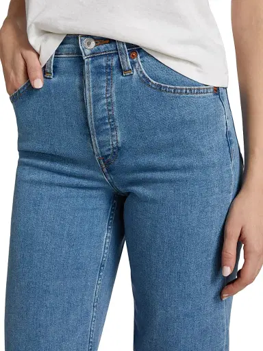 Re/done Women's High-Rise Wide-Leg Crop Jeans - Runyon | Thumbnail 6 Re/done Women's High-Rise Wide-Leg Crop Jeans - Runyon | Thumbnail 6