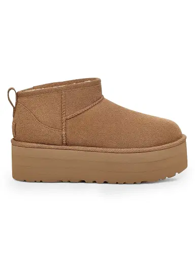 UGG Women's Classic Ultra MN 50MM Suede Platform Boots - Chestnut | Thumbnail 1 UGG Women's Classic Ultra MN 50MM Suede Platform Boots - Chestnut | Thumbnail 1