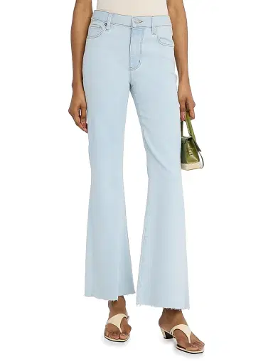Frame Women's The Icon Mid-Rise Stretch Flare Jeans - Medium Blue - Size 24 | Thumbnail 3 Frame Women's The Icon Mid-Rise Stretch Flare Jeans - Medium Blue - Size 24 | Thumbnail 3