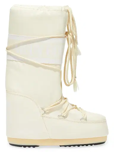 Moon Boot Men's Unisex Icon Nylon Boots - Cream - Size 11.5 | Thumbnail 1 Moon Boot Men's Unisex Icon Nylon Boots - Cream - Size 11.5 | Thumbnail 1
