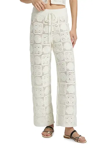 RAILS Women's Maja Crochet Cotton-Blend Pants | Thumbnail 3 RAILS Women's Maja Crochet Cotton-Blend Pants | Thumbnail 3