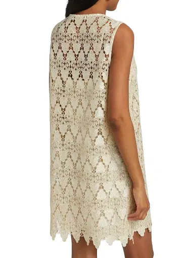 Frame Women's The Deco Lace Minidress | Thumbnail 5 Frame Women's The Deco Lace Minidress | Thumbnail 5