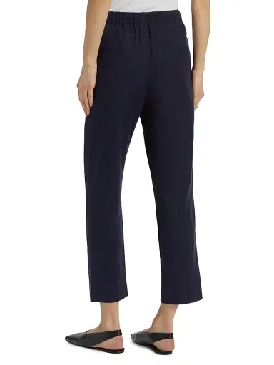 Vince Women's Grace Tapered Mid-Rise Linen-Blend Pants | Thumbnail 5 Vince Women's Grace Tapered Mid-Rise Linen-Blend Pants | Thumbnail 5
