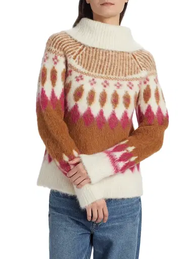 NAADAM Women's Luxe Brushed Alpaca Wool Blend Reversible Cardigan - Pink Combo - Size Large | Thumbnail 6 NAADAM Women's Luxe Brushed Alpaca Wool Blend Reversible Cardigan - Pink Combo - Size Large | Thumbnail 6