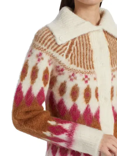 NAADAM Women's Luxe Brushed Alpaca Wool Blend Reversible Cardigan - Pink Combo - Size Large | Thumbnail 7 NAADAM Women's Luxe Brushed Alpaca Wool Blend Reversible Cardigan - Pink Combo - Size Large | Thumbnail 7