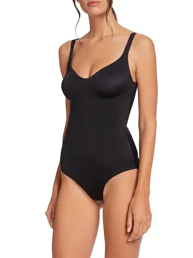 Wolford Women's Formfitting Sleeveless V-Neck Bodysuit - Black - Size Large | Thumbnail 2 Wolford Women's Formfitting Sleeveless V-Neck Bodysuit - Black - Size Large | Thumbnail 2