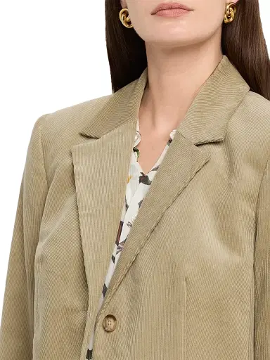 PAIGE Women's Trexi Long Corduroy Coat - Olive | Thumbnail 5 PAIGE Women's Trexi Long Corduroy Coat - Olive | Thumbnail 5