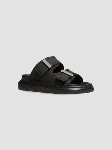 McQueen Women's Hybrid Pool Slides - Black Sandals | Thumbnail 2 McQueen Women's Hybrid Pool Slides - Black Sandals | Thumbnail 2