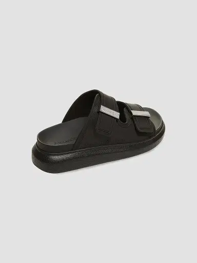 McQueen Women's Hybrid Pool Slides - Black Sandals | Thumbnail 3 McQueen Women's Hybrid Pool Slides - Black Sandals | Thumbnail 3