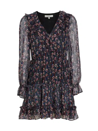 Joie Women's Adanson Silk Minidress - Caviar Multi | Thumbnail 1 Joie Women's Adanson Silk Minidress - Caviar Multi | Thumbnail 1