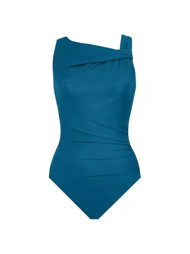 Miraclesuit Swim Women's Avra Twisted One-Piece Swimsuit - Aegean - Size 6 | Thumbnail 1 Miraclesuit Swim Women's Avra Twisted One-Piece Swimsuit - Aegean - Size 6 | Thumbnail 1