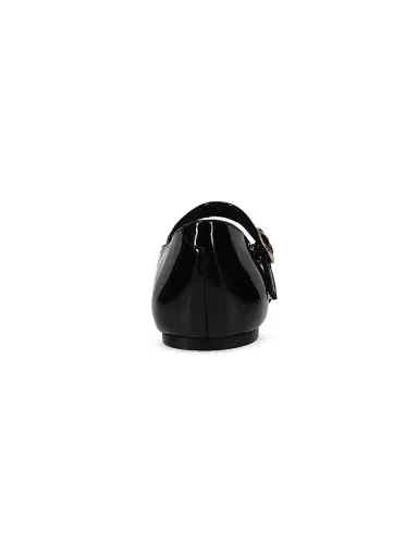 Polo Ralph Lauren Little Girl's & Girl's Kinslee Patent Leather Mary Jane Flats - Black 4 (Child) | Thumbnail 2 Polo Ralph Lauren Little Girl's & Girl's Kinslee Patent Leather Mary Jane Flats - Black 4 (Child) | Thumbnail 2