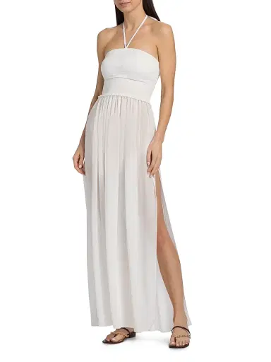 Ramy Brook Women's Calista Smocked Strapless Flare Dress | Thumbnail 2 Ramy Brook Women's Calista Smocked Strapless Flare Dress | Thumbnail 2