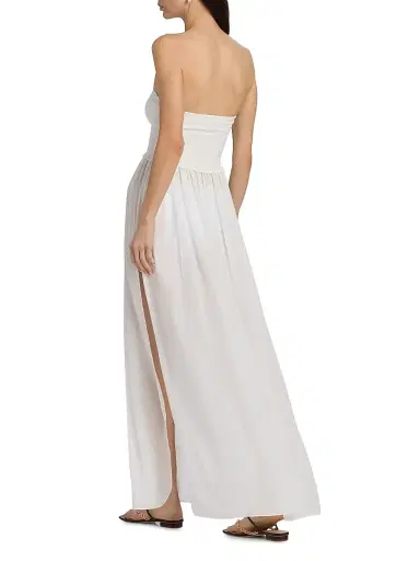Ramy Brook Women's Calista Smocked Strapless Flare Dress | Thumbnail 5 Ramy Brook Women's Calista Smocked Strapless Flare Dress | Thumbnail 5