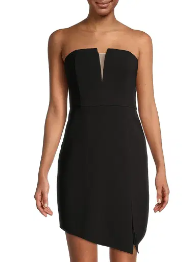 Liv Foster Women's Strapless Twill Cocktail Dress | Thumbnail 3 Liv Foster Women's Strapless Twill Cocktail Dress | Thumbnail 3