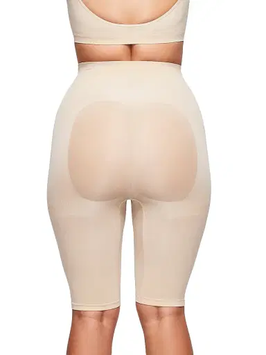 Skims Women's Seamless Sculpt High-Waisted Above-The-Knee Shorts - Clay - Size XXS | Thumbnail 5 Skims Women's Seamless Sculpt High-Waisted Above-The-Knee Shorts - Clay - Size XXS | Thumbnail 5