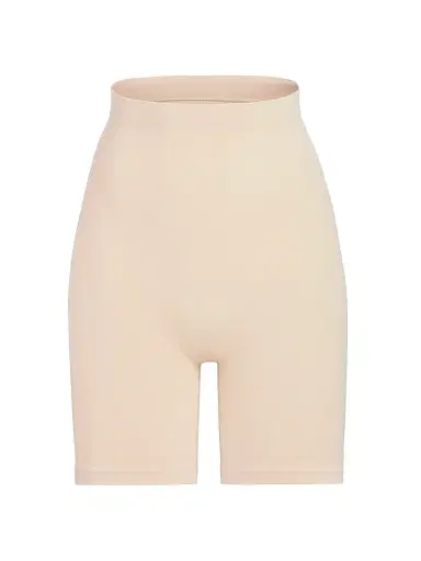 Skims Women's Seamless Sculpt High-Waisted Above-The-Knee Shorts - Clay - Size XXS | Thumbnail 1 Skims Women's Seamless Sculpt High-Waisted Above-The-Knee Shorts - Clay - Size XXS | Thumbnail 1
