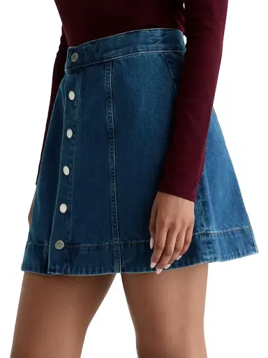 AG Jeans Women's Evie Denim A-Line Miniskirt - Denali | Thumbnail 5 AG Jeans Women's Evie Denim A-Line Miniskirt - Denali | Thumbnail 5