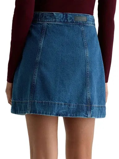 AG Jeans Women's Evie Denim A-Line Miniskirt - Denali | Thumbnail 6 AG Jeans Women's Evie Denim A-Line Miniskirt - Denali | Thumbnail 6