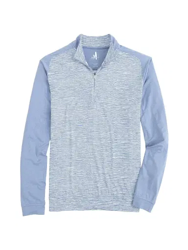 Johnnie O Men's Sasser Striped Half-Zip Sweatshirt - Noreaster | Thumbnail 1 Johnnie O Men's Sasser Striped Half-Zip Sweatshirt - Noreaster | Thumbnail 1