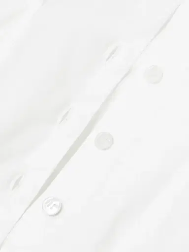 Natori Women's Pleated Cotton Poplin Shirt - White - Size 8 | Thumbnail 6 Natori Women's Pleated Cotton Poplin Shirt - White - Size 8 | Thumbnail 6