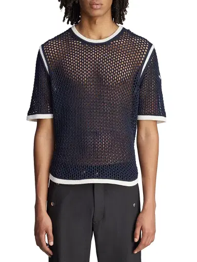 Adidas Men's x Wales Bonner Web Knit T-Shirt | Thumbnail 3 Adidas Men's x Wales Bonner Web Knit T-Shirt | Thumbnail 3