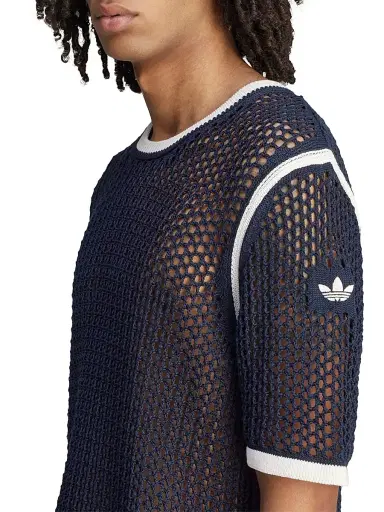 Adidas Men's x Wales Bonner Web Knit T-Shirt | Thumbnail 7 Adidas Men's x Wales Bonner Web Knit T-Shirt | Thumbnail 7