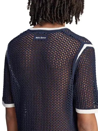 Adidas Men's x Wales Bonner Web Knit T-Shirt | Thumbnail 8 Adidas Men's x Wales Bonner Web Knit T-Shirt | Thumbnail 8