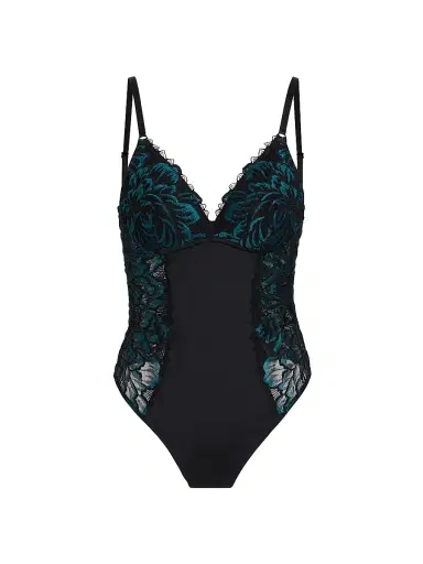 Cosabella Women's Encantata Lace Shaper Teddy - Black Canale | Thumbnail 1 Cosabella Women's Encantata Lace Shaper Teddy - Black Canale | Thumbnail 1