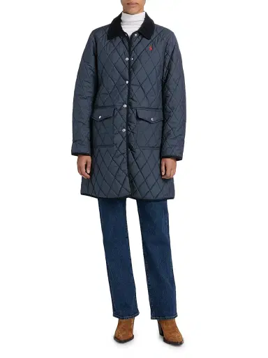 Polo Ralph Lauren Women's Matte Diamond-Quilted Barn Jacket | Thumbnail 2 Polo Ralph Lauren Women's Matte Diamond-Quilted Barn Jacket | Thumbnail 2