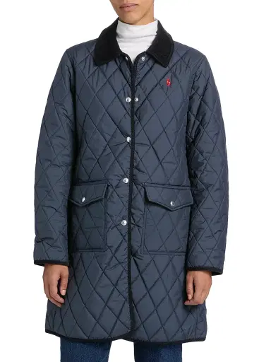 Polo Ralph Lauren Women's Matte Diamond-Quilted Barn Jacket | Thumbnail 3 Polo Ralph Lauren Women's Matte Diamond-Quilted Barn Jacket | Thumbnail 3