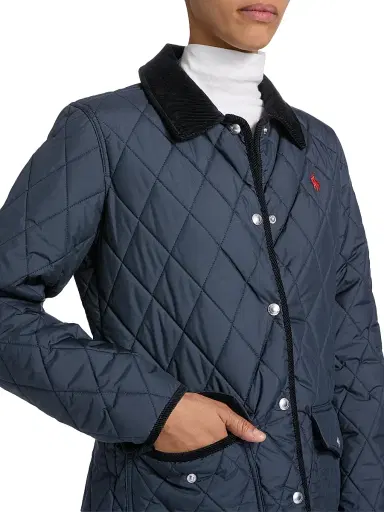 Polo Ralph Lauren Women's Matte Diamond-Quilted Barn Jacket | Thumbnail 6 Polo Ralph Lauren Women's Matte Diamond-Quilted Barn Jacket | Thumbnail 6