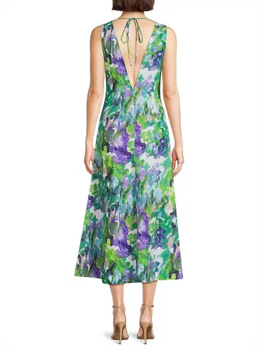 Natori Women's Ayame Floral Watercolor-Print Maxi Dress | Thumbnail 5 Natori Women's Ayame Floral Watercolor-Print Maxi Dress | Thumbnail 5