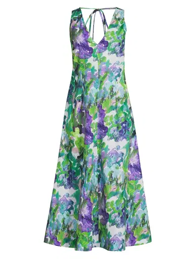 Natori Women's Ayame Floral Watercolor-Print Maxi Dress | Thumbnail 1 Natori Women's Ayame Floral Watercolor-Print Maxi Dress | Thumbnail 1
