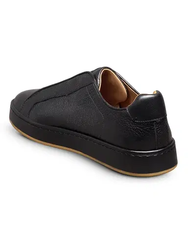 Allen Edmonds Men's Banks Leather Sneakers - Black | Thumbnail 2 Allen Edmonds Men's Banks Leather Sneakers - Black | Thumbnail 2