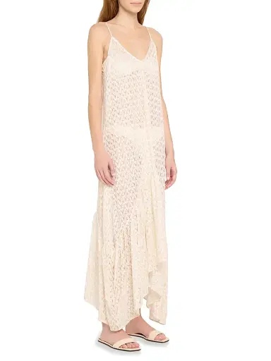 Ramy Brook Women's Anya Metallic Zig-Zag Maxi Dress - White Pattern | Thumbnail 3 Ramy Brook Women's Anya Metallic Zig-Zag Maxi Dress - White Pattern | Thumbnail 3
