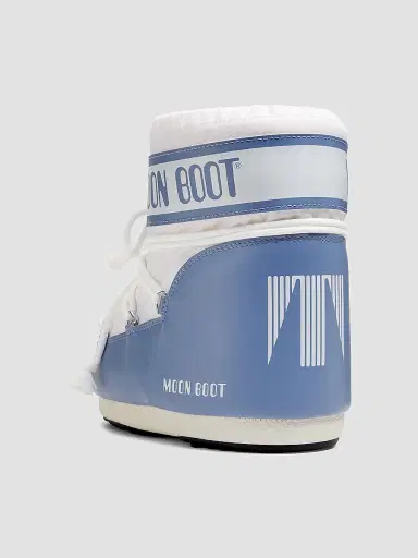 Moon Boot Men's Icon Low Nylon Boots - Elephant Grey White - Size 2 | Thumbnail 3 Moon Boot Men's Icon Low Nylon Boots - Elephant Grey White - Size 2 | Thumbnail 3