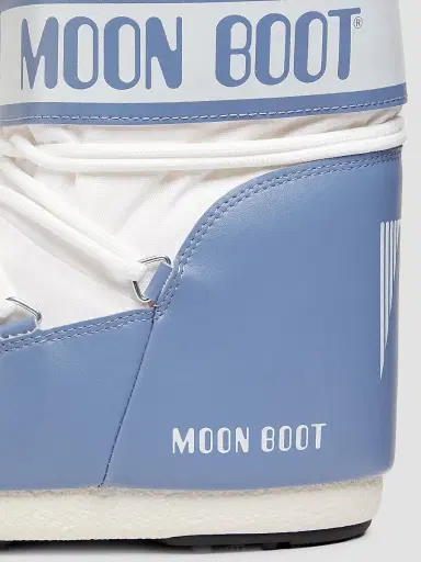 Moon Boot Men's Icon Low Nylon Boots - Elephant Grey White - Size 2 | Thumbnail 5 Moon Boot Men's Icon Low Nylon Boots - Elephant Grey White - Size 2 | Thumbnail 5
