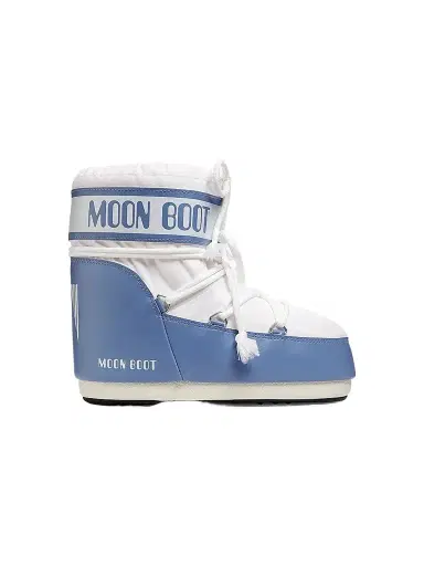 Moon Boot Men's Icon Low Nylon Boots - Elephant Grey White - Size 2 | Thumbnail 1 Moon Boot Men's Icon Low Nylon Boots - Elephant Grey White - Size 2 | Thumbnail 1
