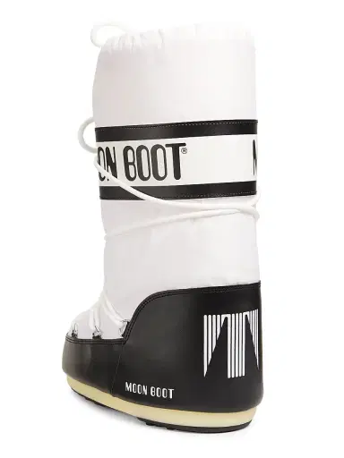 Moon Boot Men's Unisex Icon Nylon Boots - Black White - Size 11.5 | Thumbnail 3 Moon Boot Men's Unisex Icon Nylon Boots - Black White - Size 11.5 | Thumbnail 3