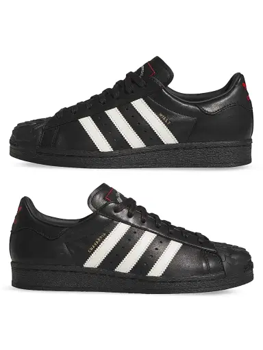 Adidas Men's x Willy Chavarria Medaride Superstar Low-Top Sneakers - Core Black Optical White - Size 6.5 | Thumbnail 6 Adidas Men's x Willy Chavarria Medaride Superstar Low-Top Sneakers - Core Black Optical White - Size 6.5 | Thumbnail 6