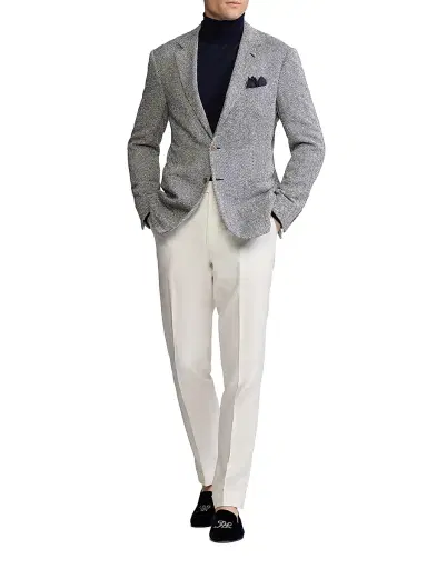 Ralph Lauren Purple Label Men's Kent Hand-Tailored Herringbone Jacket | Thumbnail 2 Ralph Lauren Purple Label Men's Kent Hand-Tailored Herringbone Jacket | Thumbnail 2
