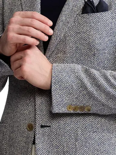 Ralph Lauren Purple Label Men's Kent Hand-Tailored Herringbone Jacket | Thumbnail 6 Ralph Lauren Purple Label Men's Kent Hand-Tailored Herringbone Jacket | Thumbnail 6